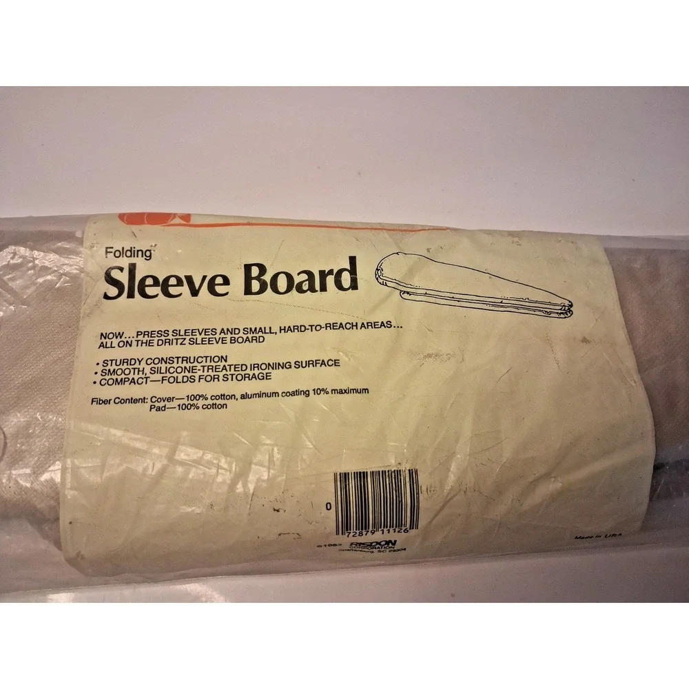 Vintage Cotton Sleeve Ironing Board Cover with Teflon Coating Circa 1960s-1980s